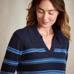 Brookside Striped Polo Sweater