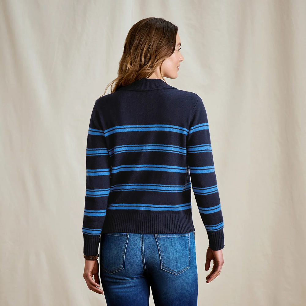 Brookside Striped Polo Sweater