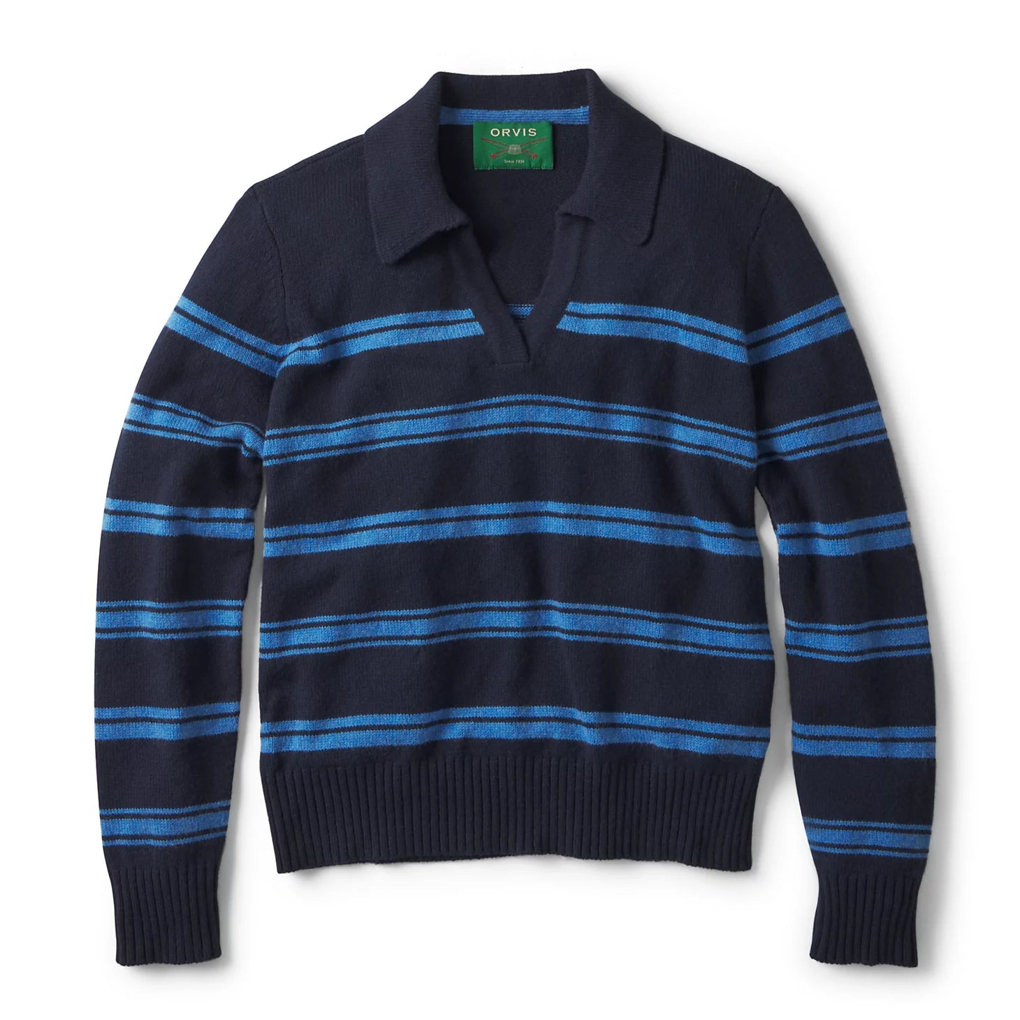 Brookside Striped Polo Sweater