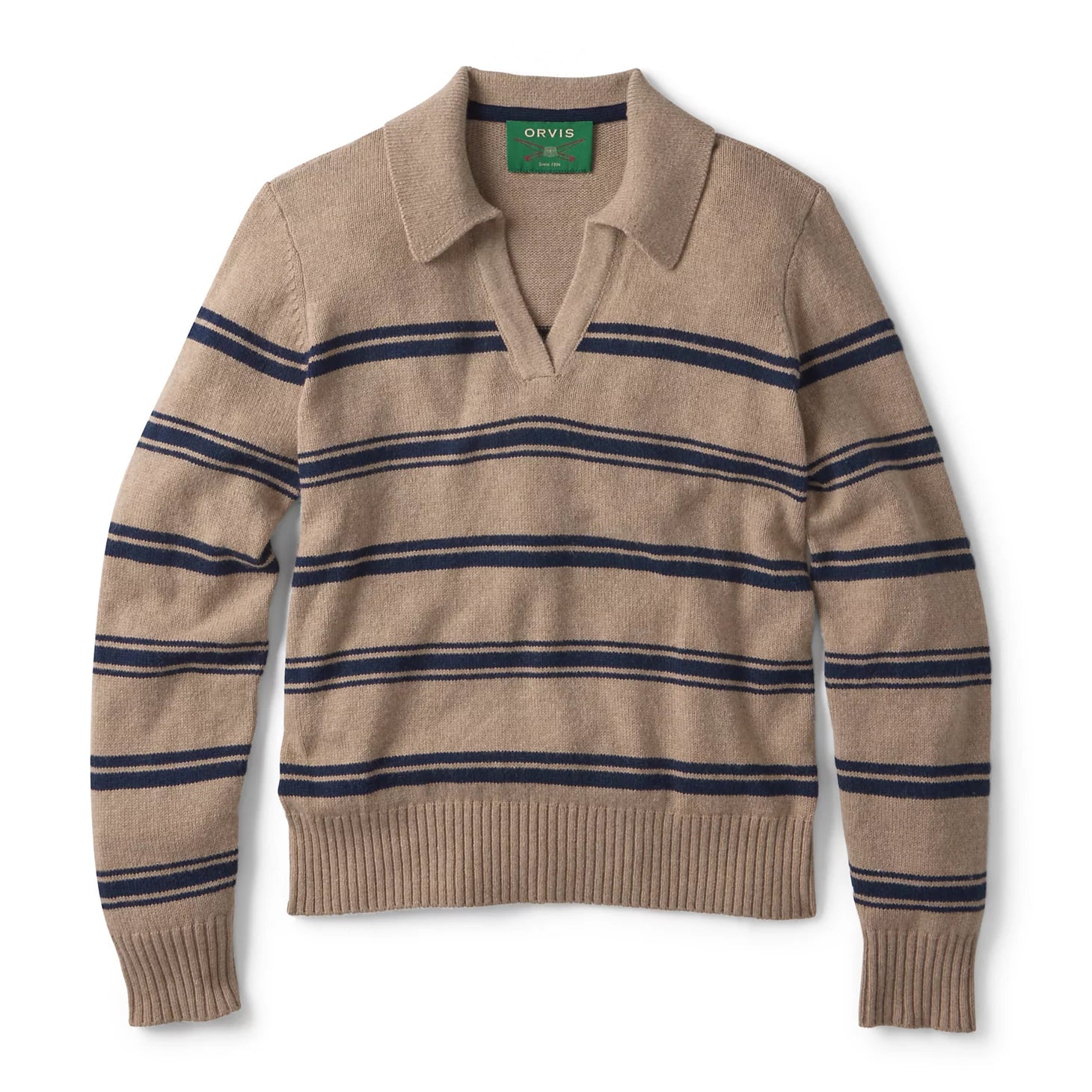 Brookside Striped Polo Sweater