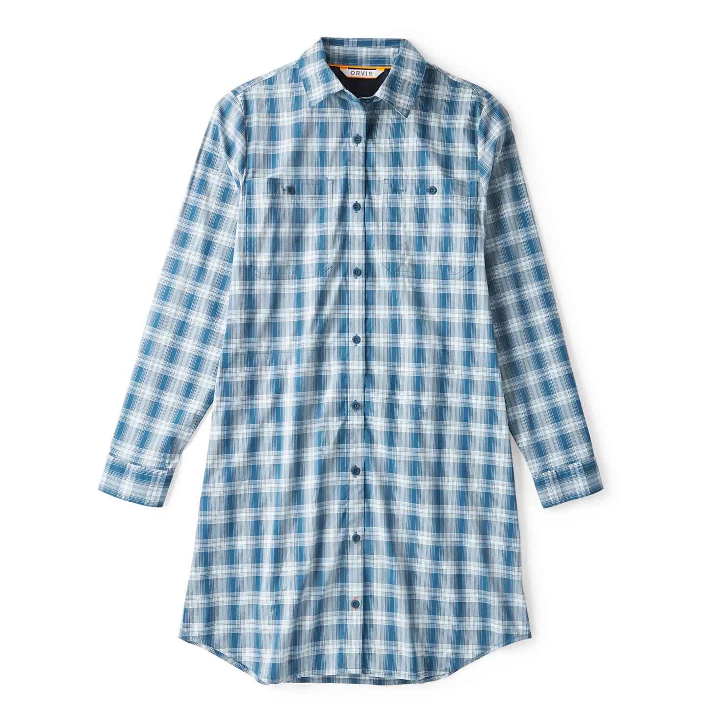 River Guide Plaid Shirt Dress