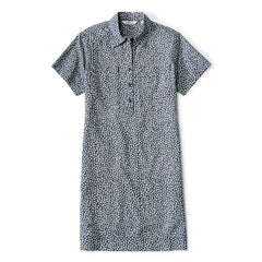 Classic Short-Sleeve Camp Shirt Dress