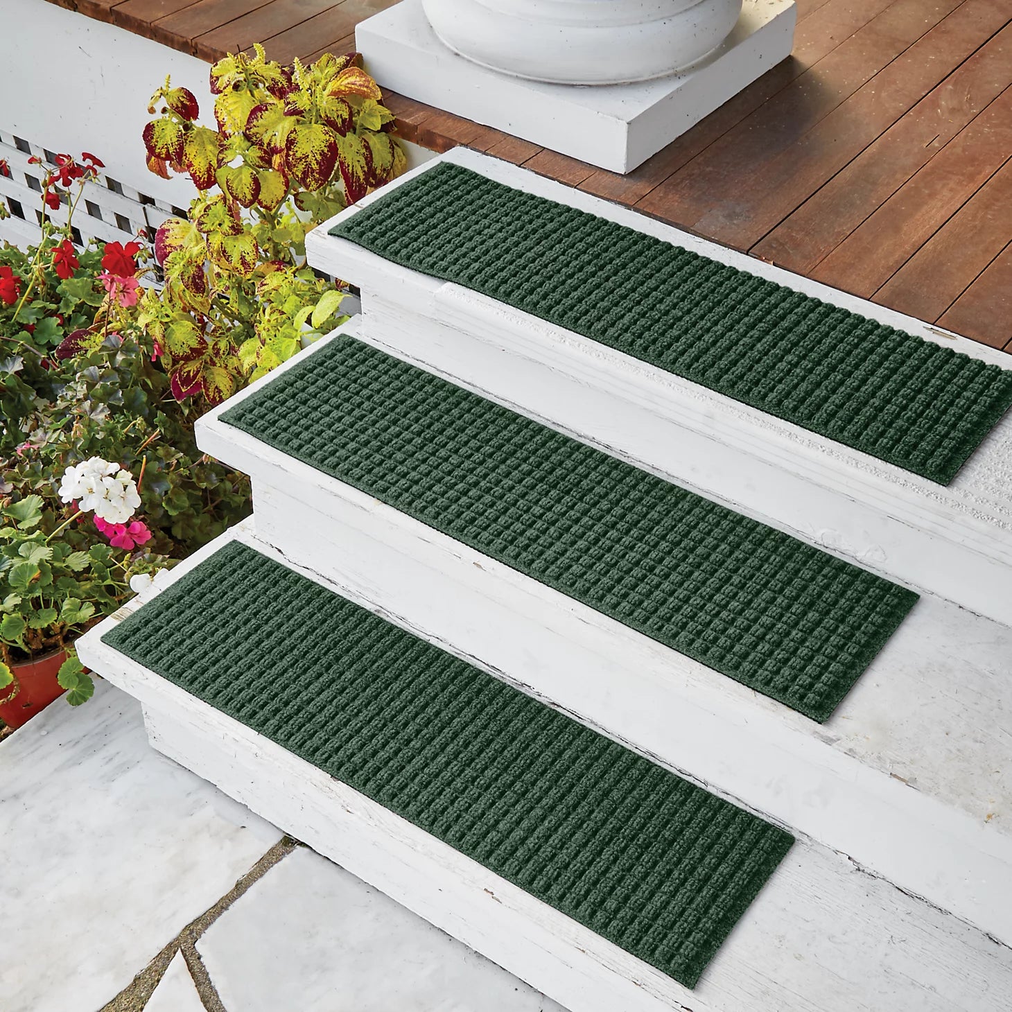 Recycled WaterHog® Basketweave Stair Treads
