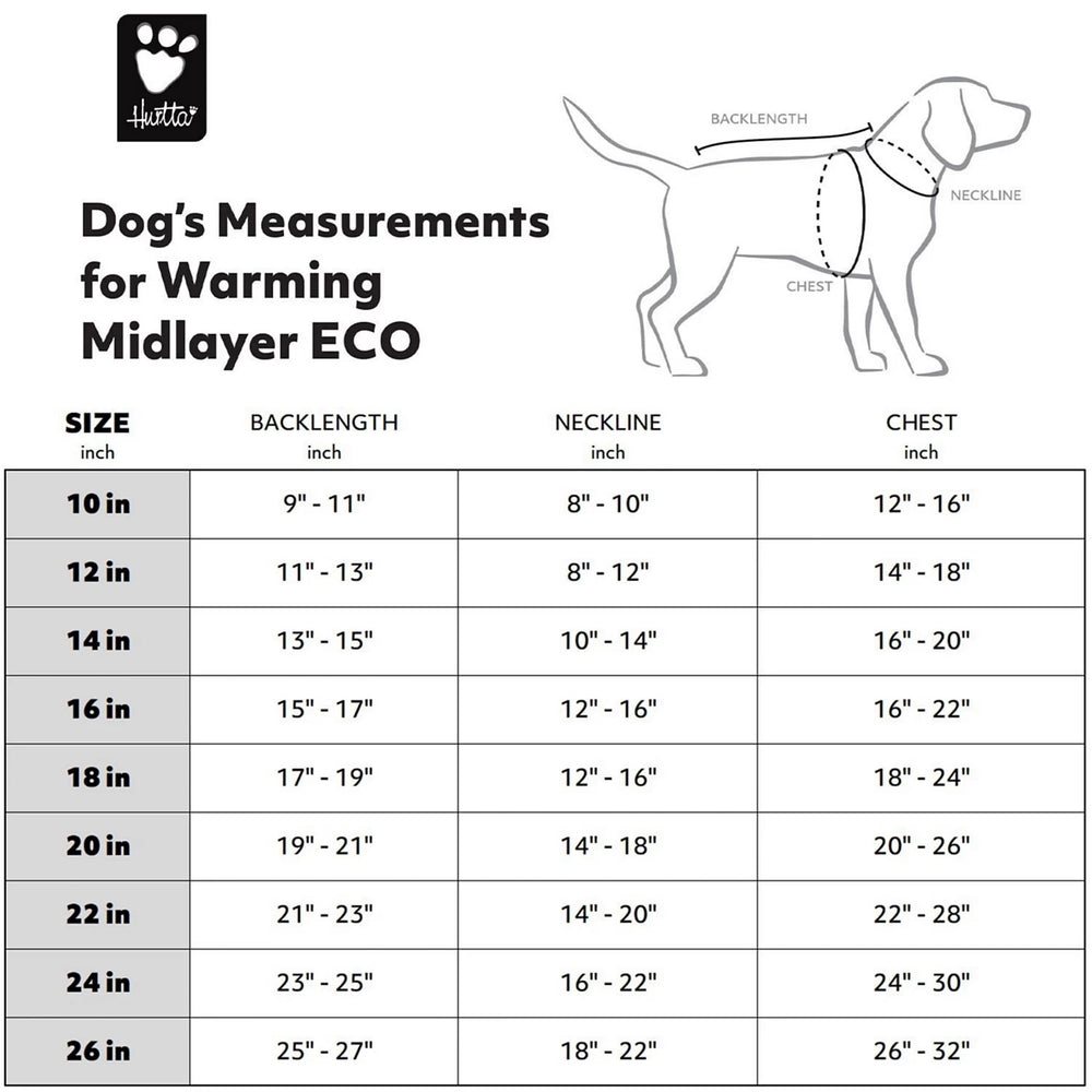 Hurtta Warming Midlayer Eco Dog Jacket