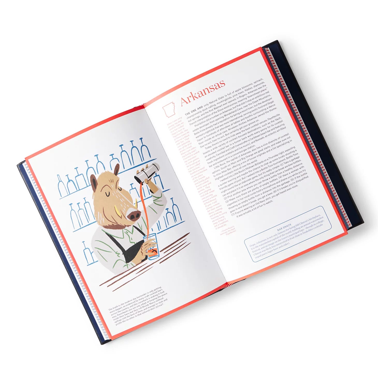 Leather-Bound United States Of Cocktails Book