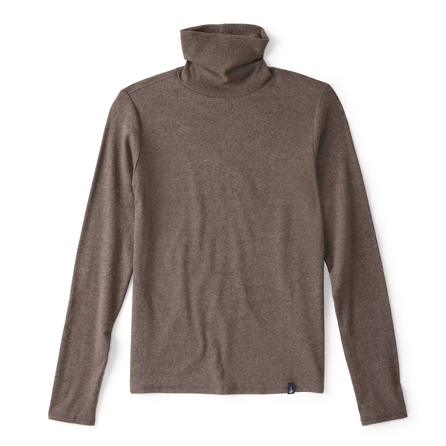 Ribbed Long-Sleeved Turtleneck